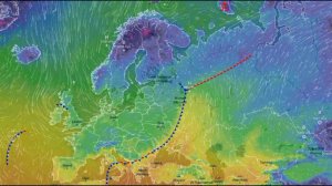 Движение воздушных масс воздуха над Европой и ЕТР за ноябрь 2025 года