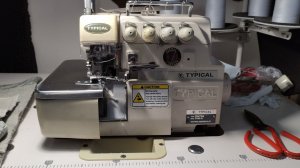 Замена петлителей и настройка оверлока Typical GN 794.