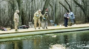 Обстановка на лесном пруду 9.12.25