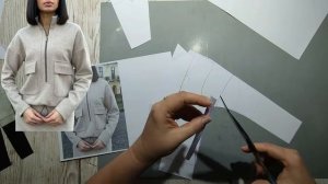 Моделирование. Толстовка. Выкройка № 1897.