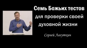 Семь Божьих тестов для проверки своей духовной жизни. / Сергей Лагуткин