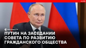 Путин на заседании Совета по развитию гражданского общества и правам человека