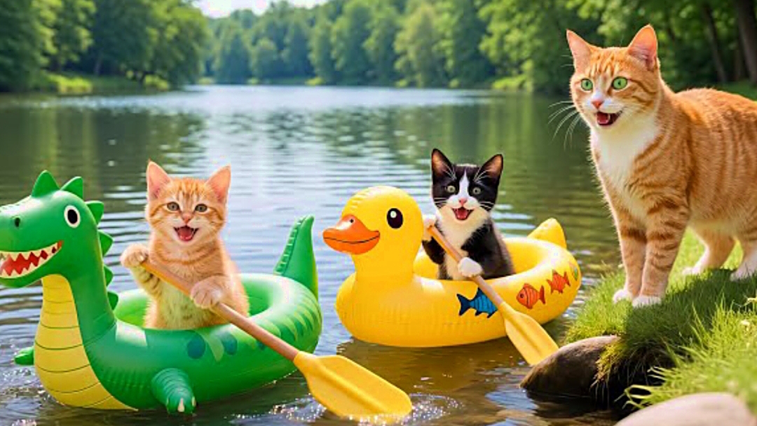 Мультики для детей, большой сборник приключений котиков мультфильмы, мультики/мультики