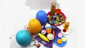 Мультики для Детей и малышей. Прквращаем яркие цветные яички в бусинки. Мультики залипалки