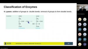 SCT 213 Biochemistry - Intermediary Metabolism I: Enzymes