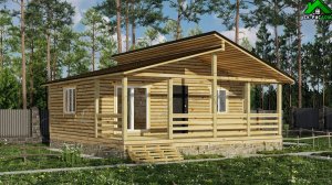 Одноэтажный дом по индивидуальному проекту