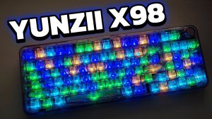 YUNZII X98 Крутая прозрачная клавиатура