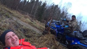 Покатушки на мощном кубовом квадрике.