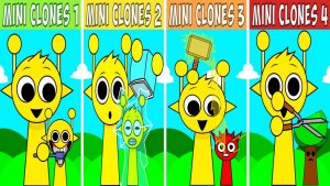 ВСЕ ПЕРСОНЫ 🎧 ИЗ SPRUNKI PHASE 1: МИНИ-КЛОНЫ 🔬💥 ЖГУТ ХАОСОМ 🔥🎶👹💥🎧💥🎶🔥👑