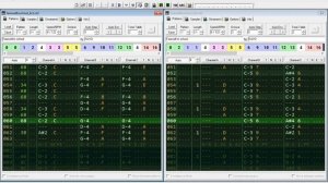 Farewell to school by KUVO / Double YM, 6 channel song. Tracker window capture.