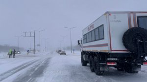 Метель и плохая видимость  в Казахстане. Облачно и дождливо в Беларуси. Погода в СНГ