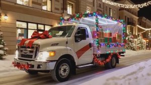 Новогодний грузовичок