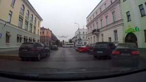 Езда по центру города Брест