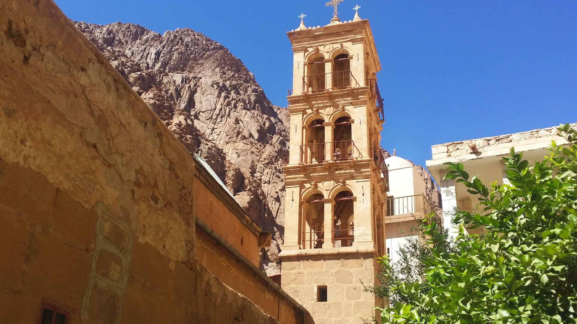 Египет-2023г. Экскурсия в Монастырь Св. Екатерины. Зашли в монастырь. Неопалимая купина.