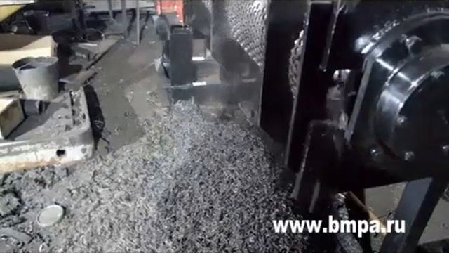 Однороторный шредер для резины