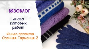 Много готовых работ | Вязовлог | Осенняя Гармония 2 #богинипряжи #осенняягармония #вязание