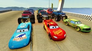 МУЛЬТИКИ ПРО МАШИНКИ. МОНСТР - ТРАКИ, ПРОТИВ  МАКВИНА И ГРУЗОВИКОВ МАН.