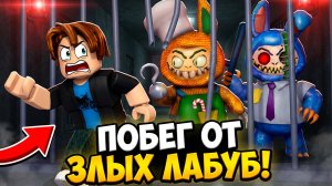 СБЕЖАЛ от ЗЛЫХ ЛАБУБ из ТЮРЬМЫ ➣ ROBLOX