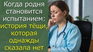 Когда родня становится испытанием: история тёщи, которая однажды сказала нет