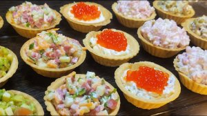 5 Начинок для ТАРТАЛЕТОК на НОВЫЙ ГОД 2026 - Лучшие ЗАКУСКИ на НОВОГОДНИЙ СТОЛ 2026