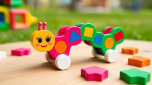 Учим формы Цветная Гусеница | Мультики для детей