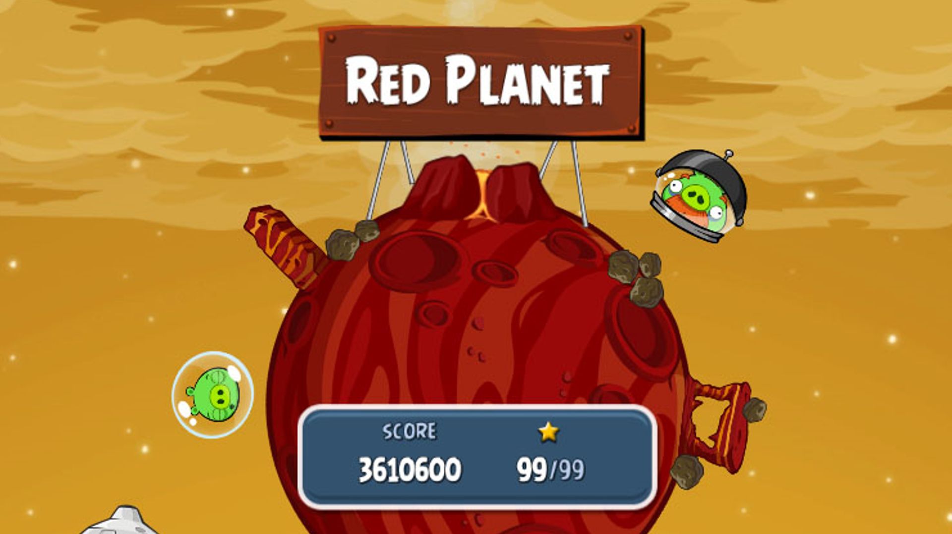 Angry Birds Space. RED PLANET (уровень 24) 3 stars. Прохождение от SAFa