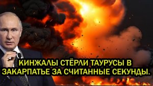 Кинжалы СТЁРЛИ Таурусы в Закарпатье за считанные секунды. 500 МЛН евро в ПЕПЕЛ. Мерц в ШОКЕ