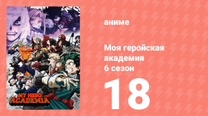 Моя геройская академия 6 сезон 18 серия (аниме-сериал, 2022)