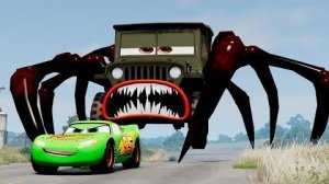 Эпический побег от Молнии Маккуина-Пожирателя, Мака Гигантского Пожирателя Ботов, Мэтра-Пожирателя