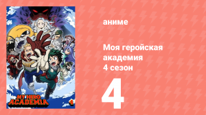 Моя геройская академия 4 сезон 4 серия (аниме-сериал, 2019)
