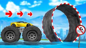 Как далеко монстр трак сможет проехать по мертвым петлям в гта 5 ?