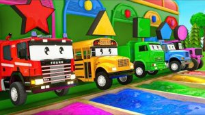 Малышка Акула + Колеса в автобусе + Песенка про бинго - Изучай формы - Детские стишки и песенки