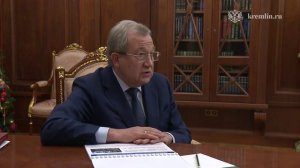 Владимир Путин встретился в Кремле с президентом РАН Геннадием Красниковым, Кремль, 9 декабря 2025