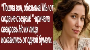 Истории для Вас/"Пошла вон, обезьяна! Мы от сюда не съедем! "-кричала свекровь... /Жизненные истории