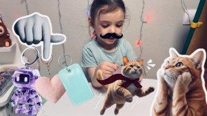 Милана с мамой делают брелки 🌈Идея подарка своими руками🙌😍