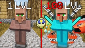 КАК ПРОКАЧАТЬ ЭТОГО ЖИТЕЛЯ ДО 100 УРОВНЯ В МАЙНКРАФТ | Риколит Minecraft