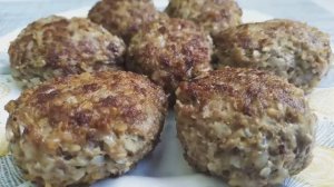 Котлеты из мяса и гречки - рецепт гречаников🍗