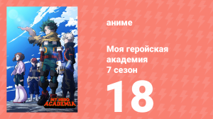 Моя геройская академия 7 сезон 18 серия (аниме-сериал, 2024)