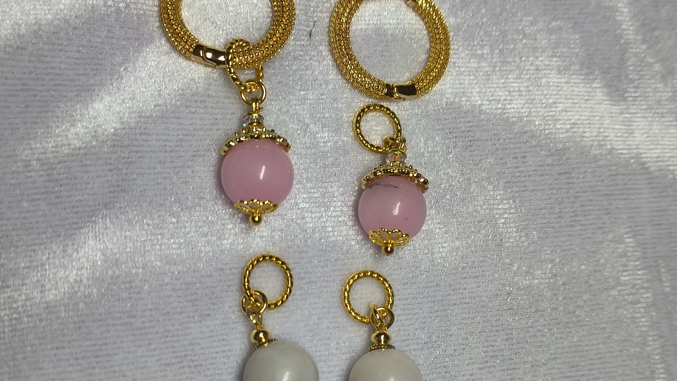 Серьги конго и подвески к ним