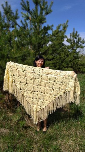 ❄️МК Узор для шали крючком ❄️Часть первая