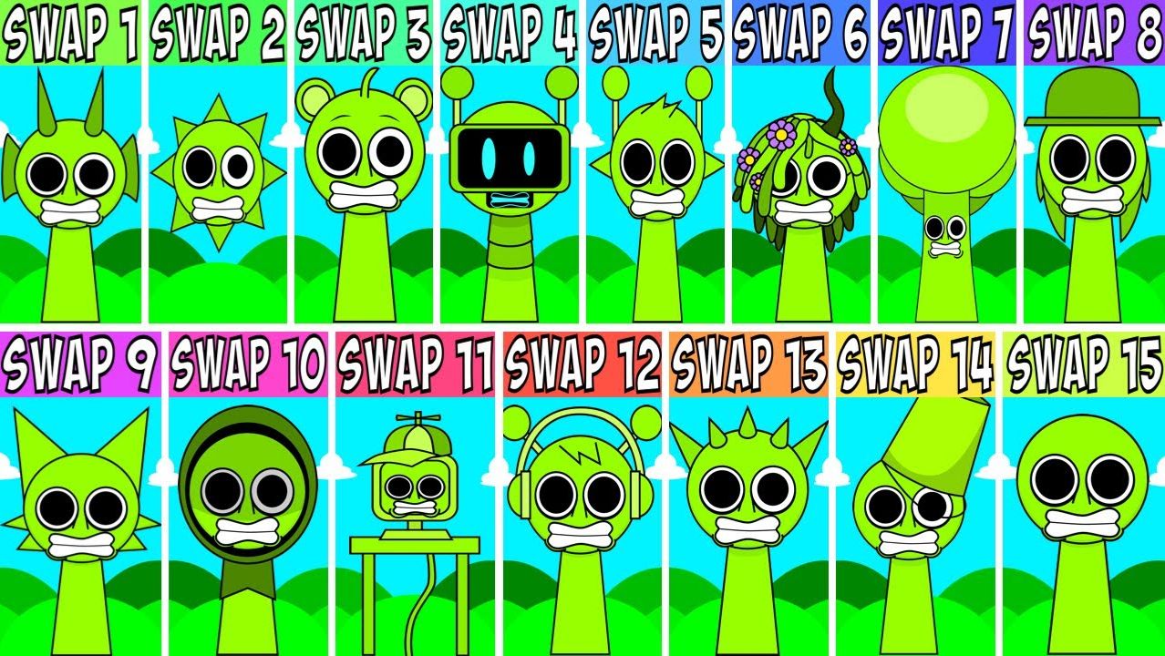 ВСЕ ПЕРСОНЫ 🎧 ИЗ SPRUNKI PHASE 1 SWAP: ХАОС НАЧИНАЕТСЯ 🔥👹🎶💥💀🎧💥🎶🔥👑