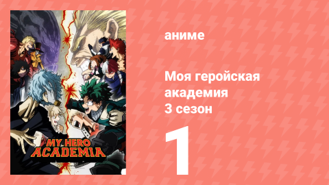 Моя геройская академия 3 сезон 1 серия (аниме-сериал, 2018)