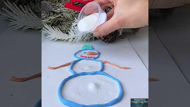 Рисование растущим cнегом ❄️