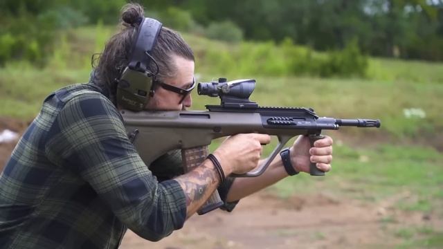 Обзор австрийской винтовки Steyr AUG. Стрельба из AUG. смотреть онлайн