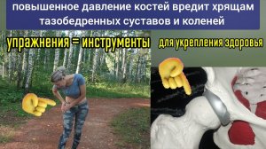 Осевое сжатие разрушает тазобедренные суставы и колени, а вытягивание - укрепляет. Упражнения