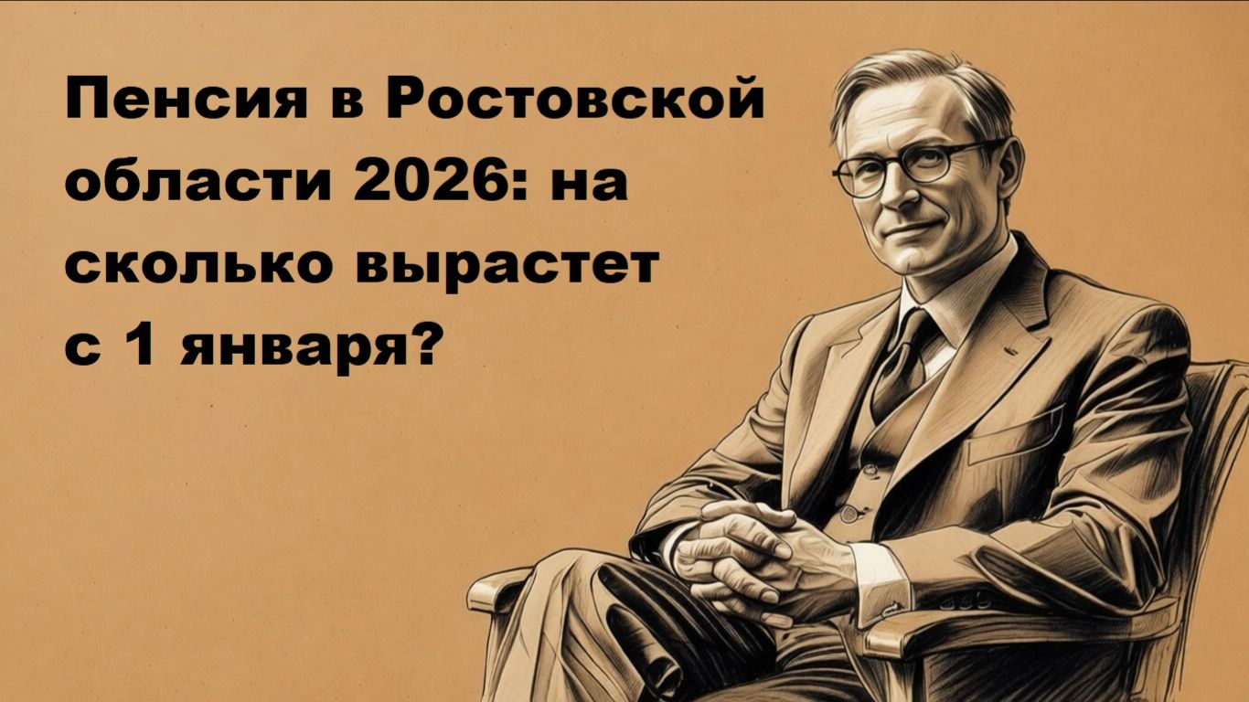 Пенсия в Ростовской области в 2026 году: на сколько вырастет с 1 января?