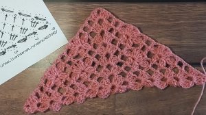 МК Узор для шали крючком _Цветочки_