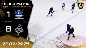 ОБЗОР / ТЕХНИК - ШТОРМ / 09.12.25 / ОХЛ МОСКВА / ДИВИЗИОН ДЕБЮТАНТ 2