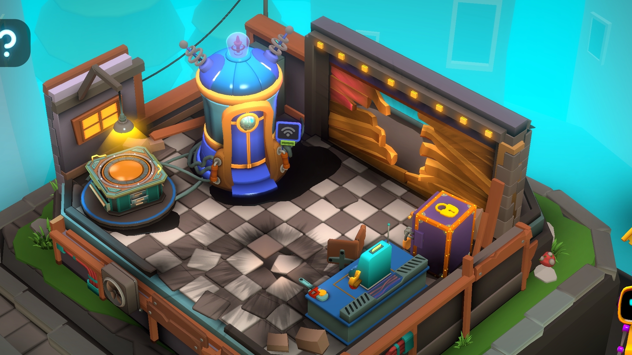 Tiny Robots Portal Escape. Глава 1 Пропавший дедушка Обучение