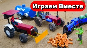 МУЛЬТИКИ ПРО МАШИНКИ И СУПЕРГЕРОВ ДЛЯ ДЕТЕЙ 🚜 ХАЛК ПОМОГАЕТ ИГРУШЕЧНОМУ ПОЕЗДУ